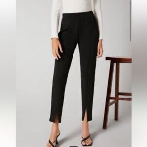 Split hem cigarette pants